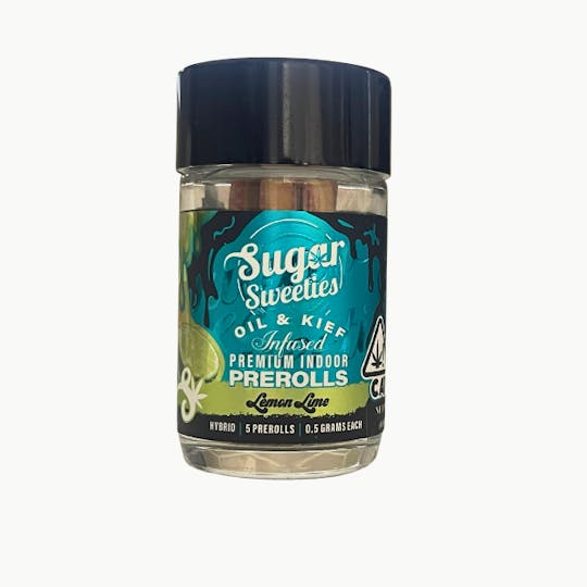 Sugar Daddy - Sugar Sweeties | Lemon Lime | 5PK Hybrid Infused Prerolls 2.5g - 1
