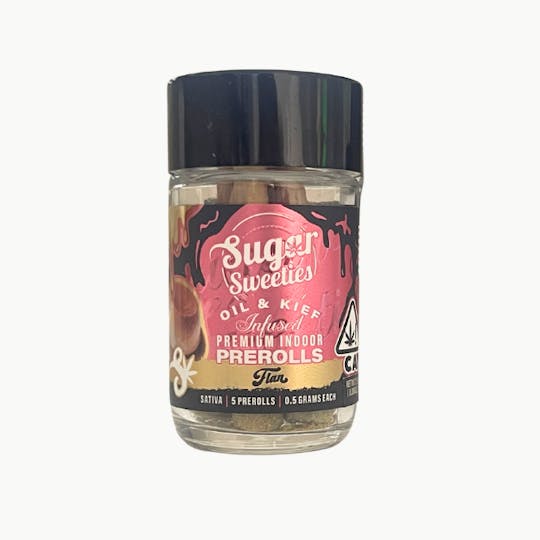 Sugar Daddy - Sugar Sweeties | Flan | 5PK Sativa Infused Prerolls 2.5g - 1