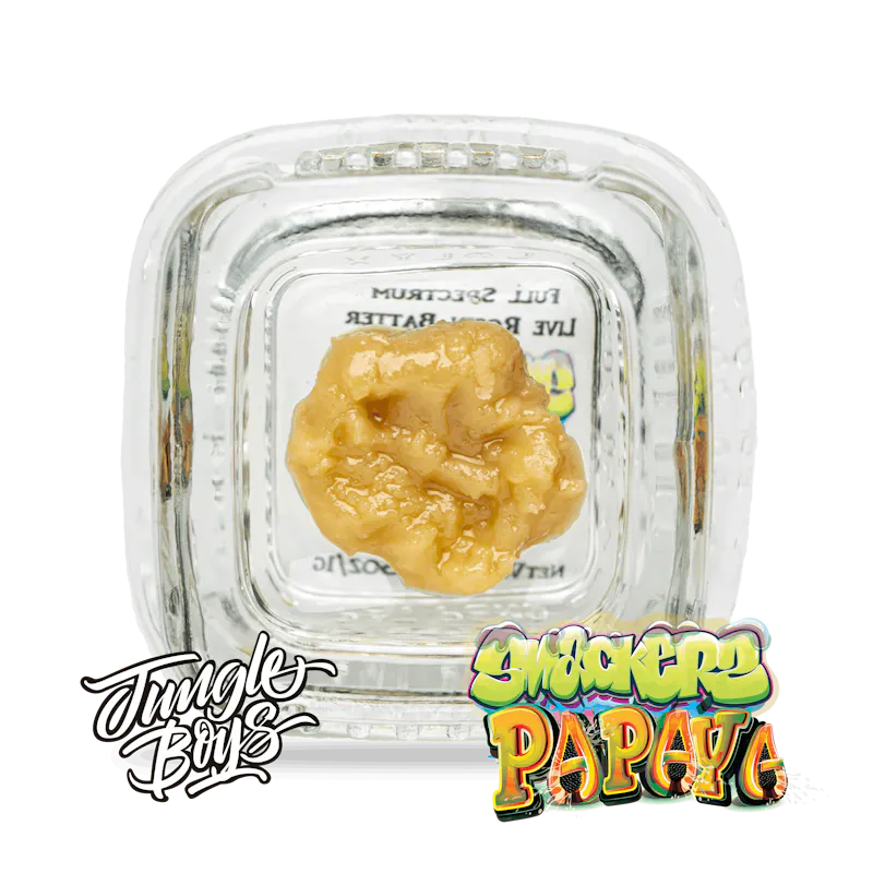 Jungle Boys Smackerz Papaya - 1g Full Spectrum Live Rosin Batter