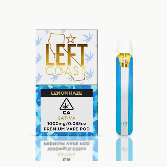 LEFT COAST - Lemon Haze- Premium 1G THC Pod - 1