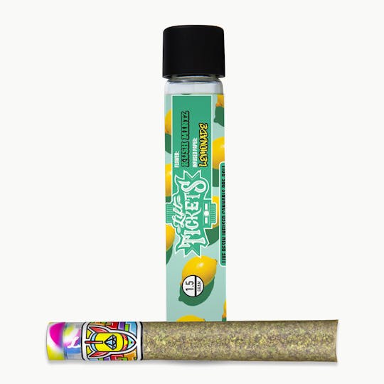 Lift Tickets - Infused Glass Tip Pre-Roll: Kush Mintz x Lemonade 1.5g Joint - 1