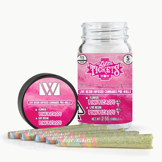 Lift Tickets - Pink Picasso x Pink Picasso - Infused Pre-Roll 5-Pack - 1