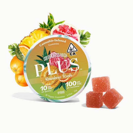 PLUS™️ Products - Rainbow Kush Hybrid Solventless Gummies - 1