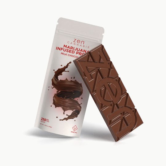 Bison Infused - Zen Cannabis Milk Chocolate Bar 250mg THC - 1