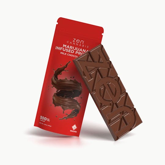 Bison Infused - Zen Cannabis Milk Chocolate Bar 500mg THC - 1