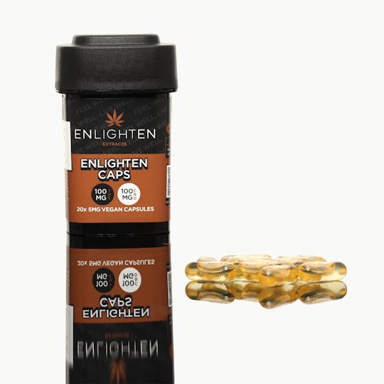 Enlighten - Vegan Sativa 1:1 Capsules - 20 Capsules - 100mg - 1