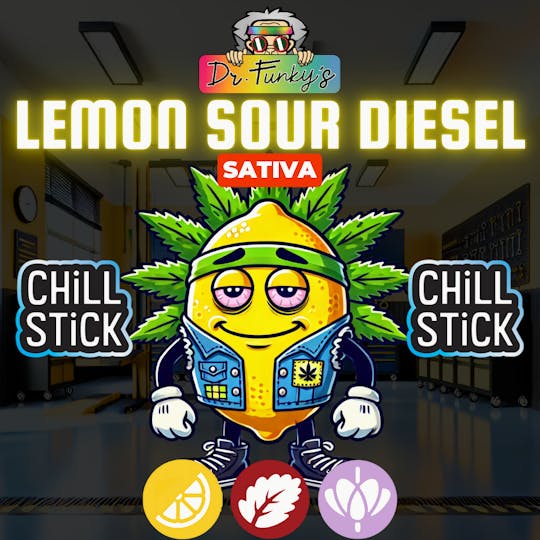 American Cannabis Company - Dr. Funky's Chill Stick Lemon Sour Diesel 0.6g (Sativa) - 1