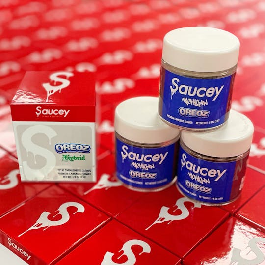 Saucey Michigan - Oreoz 3.5g Pre Packed eighth - 1