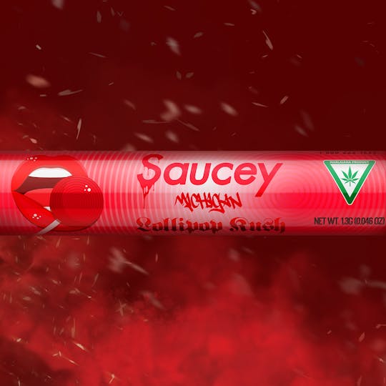Saucey Michigan - Lollipop Kush 1.3g Infused Pre Roll - 1