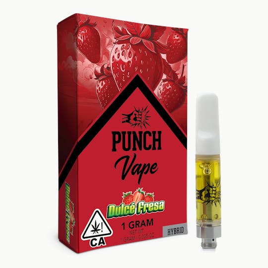 Punch Edibles & Extracts - Punch - 510 Distillate Vape Cart - Dulce Fresa (1g) - 1