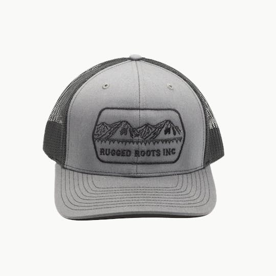 Rugged Roots - Rugged Roots | Trucker Hat Gray with Black Logo - 1