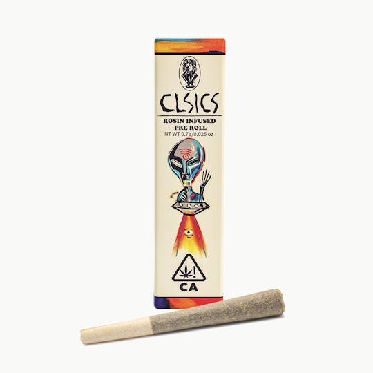 CLSICS Rosin & Rosin Infused Pre Rolls - Mango Kush/Ice Queen - .7g Rosin Infused Pre Roll - 1