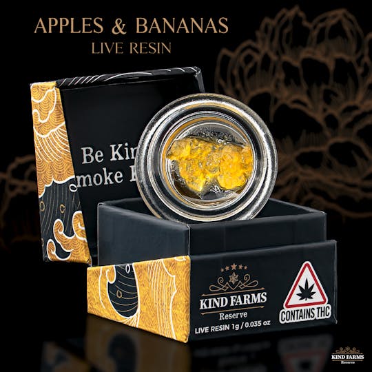 Kind Farms Reserve - Apples & Bananas Live Resin - Kind Farms Reserve - 1