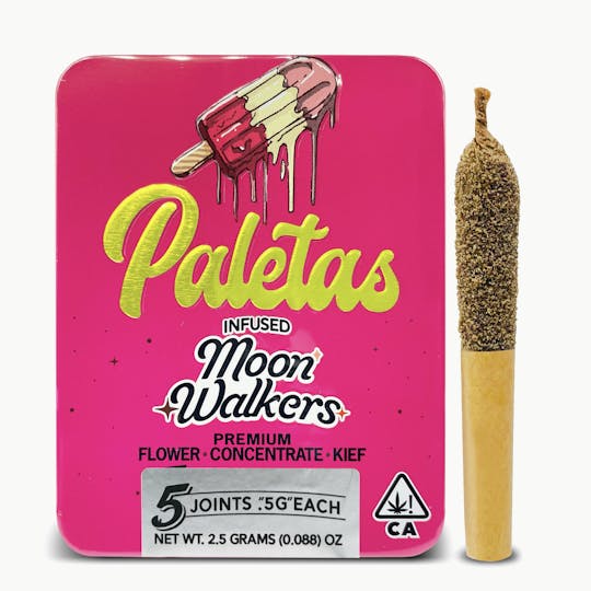 Paletas - Paletas: Candyland- Moon walkers Infused Pre-Rolls 5-Pack (2.5g) - 1