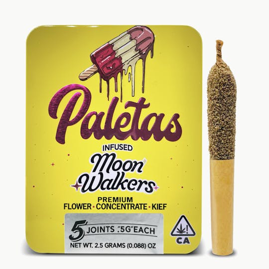 Paletas - Paletas: Pineapple Express- Moon walkers Infused Pre-Rolls 5-Pack (2.5g) - 1
