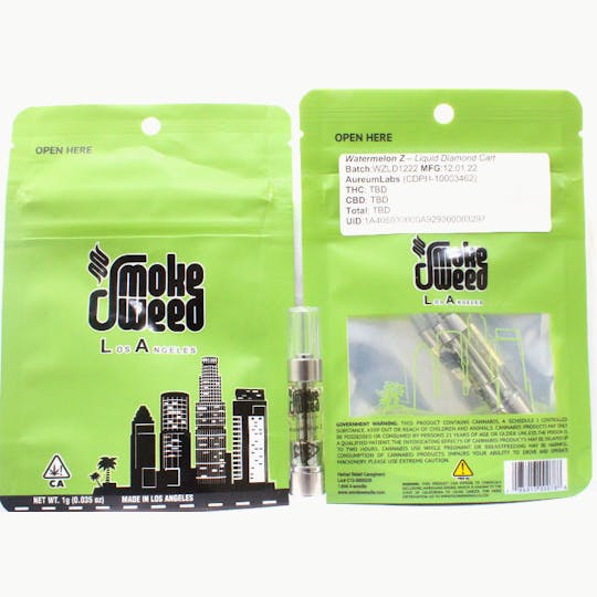 Smoke Weed LA - Smoke Weed LA - Liquid Diamond Watermelon Z 1G Cart - 1