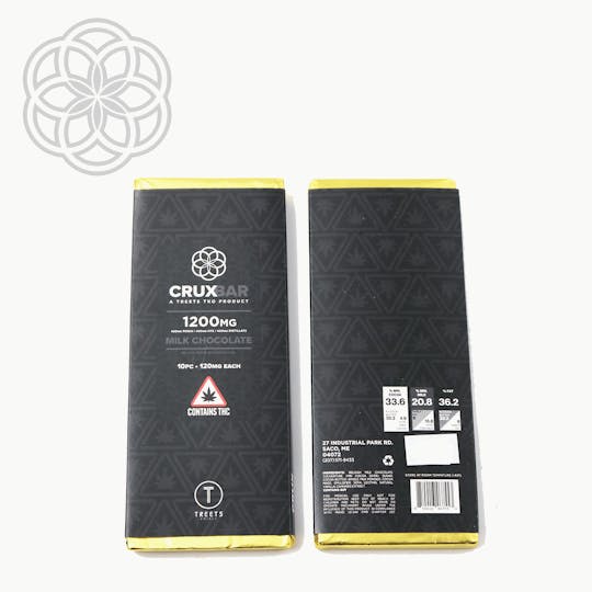 Crux Cannabis - 1200mg Total Knockout Chocolate Bar - 1