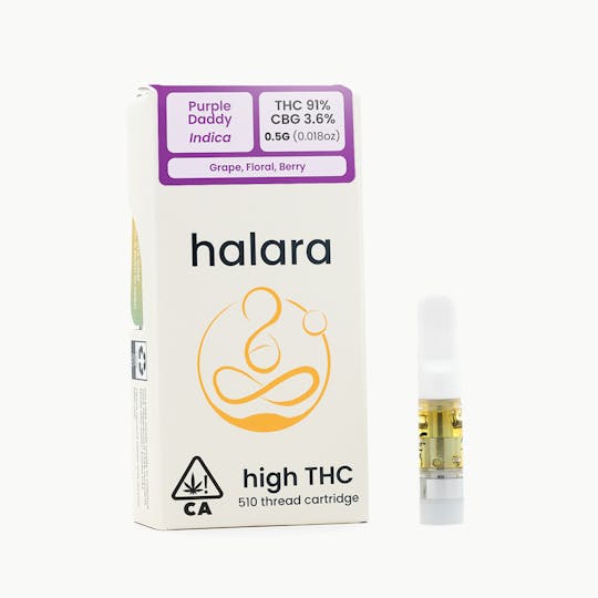 Halara - High THC - Purple Daddy 0.5g Cartridge - 1