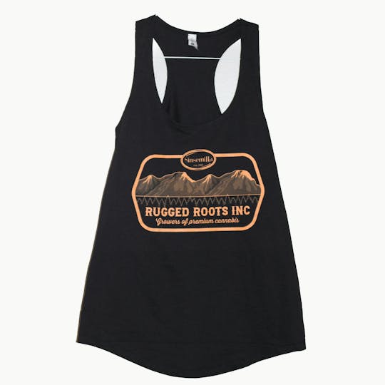 Rugged Roots - Rugged Roots - Rugged Tank Top (Black and Orange) {XXL} - 1