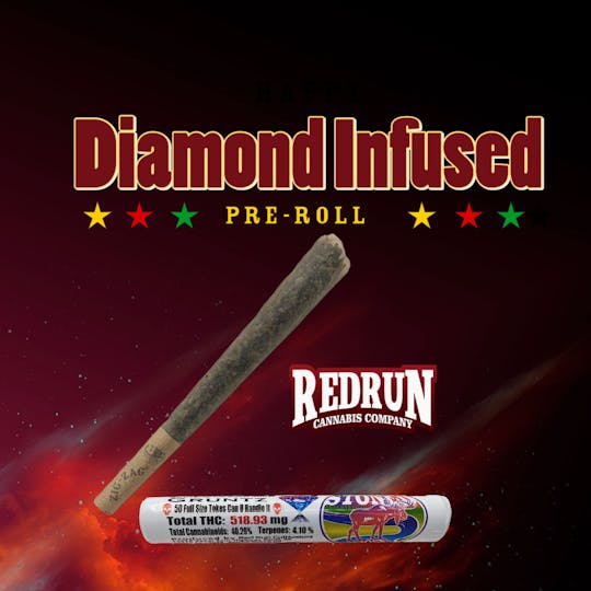 Red Run Cannabis Cultivators - Diamond Infused Baller Joint - Gruntz 1.5g - 1