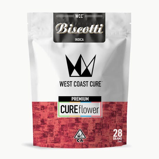 West Coast Cure - Biscotti - 28G Premium Flower - 1