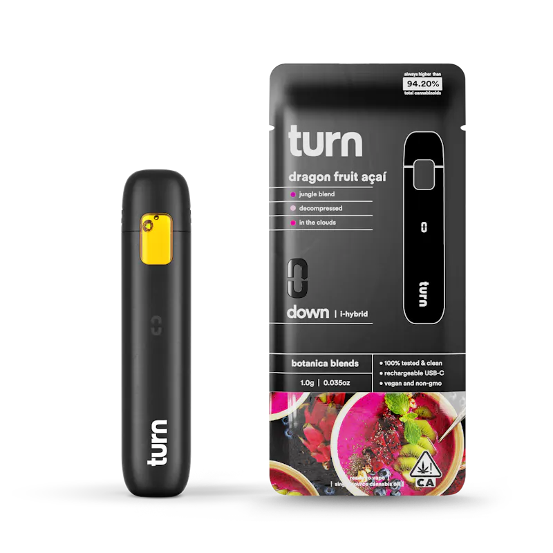 turn Dragon Fruit Acai Disposable 1g disposable