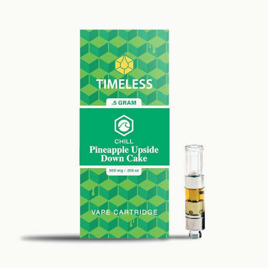Timeless Vapes - Timeless Pineapple Upside Down Cake 500mg Vape Cartridge (Chill) - 1