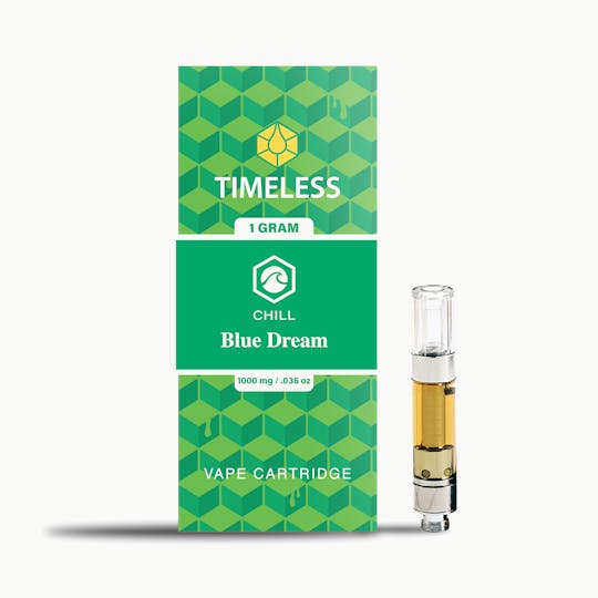 Timeless Vapes - Timeless Blue Dream 1000mg Vape Cartridge (Chill) - 1