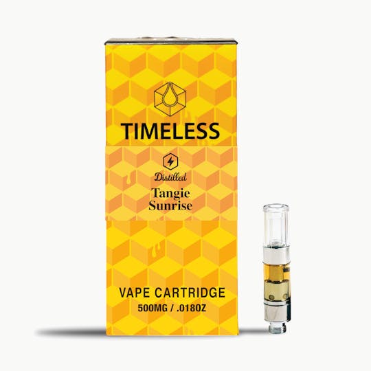 Timeless Vapes - Timeless Tangie Sunrise 500mg Vape Cartridge (Energy) - 1