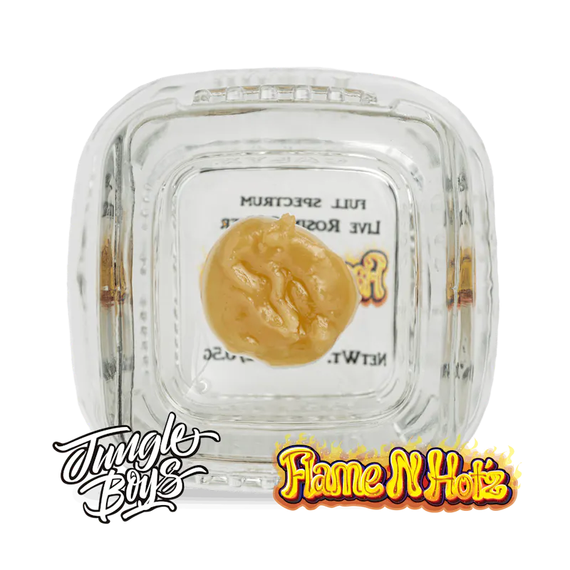 Jungle Boys Flame N Hot'z - .5g Full Spectrum Live Rosin Batter concentrate