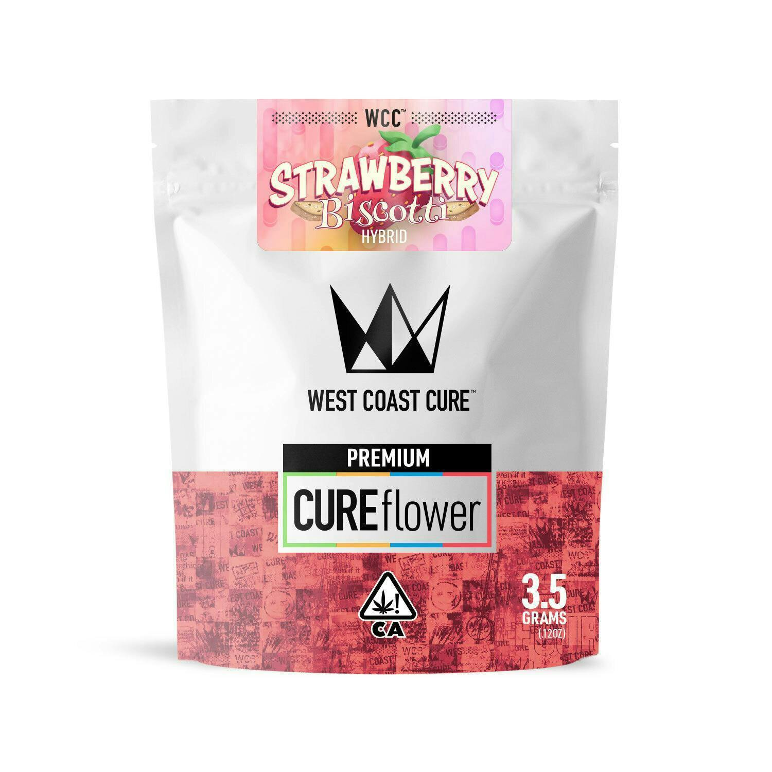West Coast Cure - Strawberry Biscotti - 3.5G Premium Flower - 1