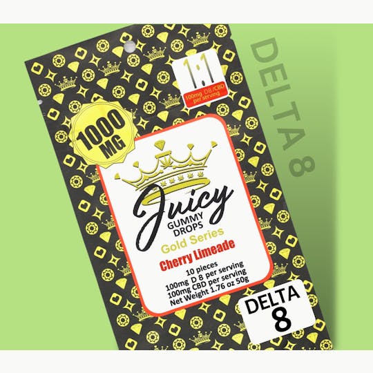 Juicy Gummy Drops - Cherry Limeade 1:1 Delta 8 - 1