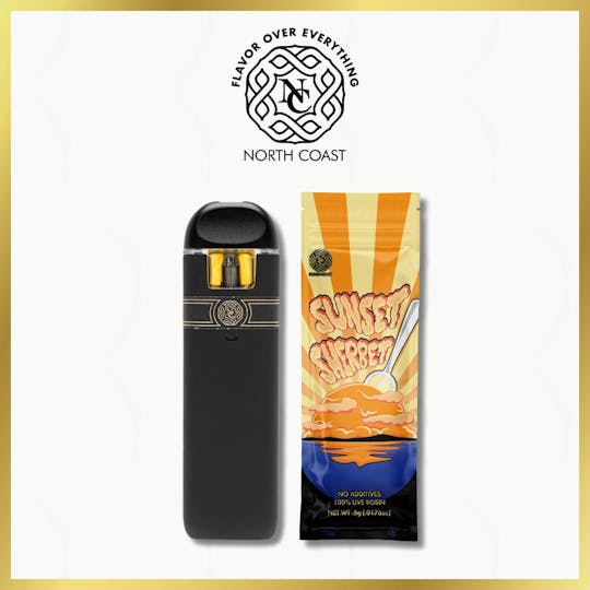 North Coast - North Coast Sunset Sherbet Rosin Disposable Pod .5g - 1
