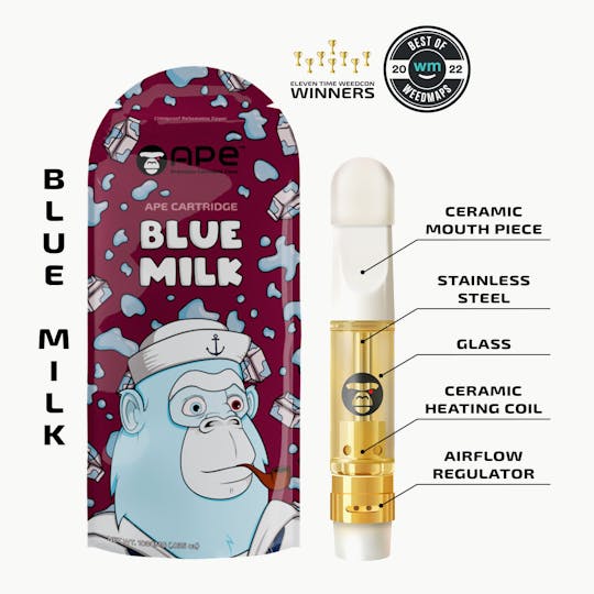 APE Premium Cannabis Corp - BLUE MILK — Sauce Cart 1000 mg. - 1
