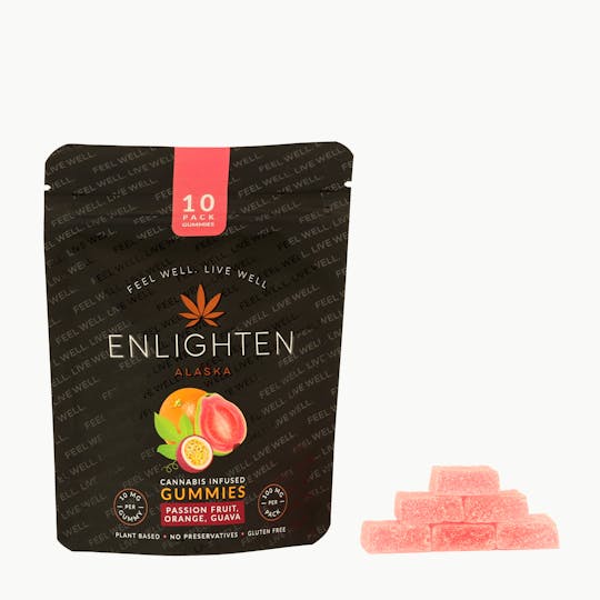 Enlighten - POG Gummies (Passionfruit Orange Guava) | 10-Pack (100mg) - 1
