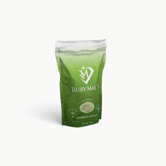 Ruby Mae's - Sour Gummies | Green Apple | 1000mg - 1