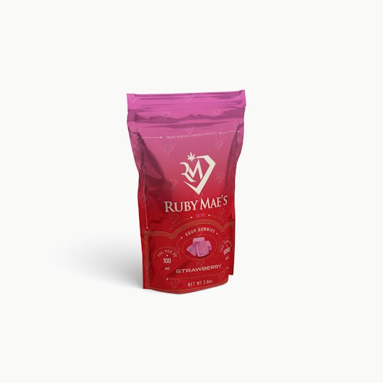 Ruby Mae's - Sour Gummies | Strawberry | 1000mg - 1