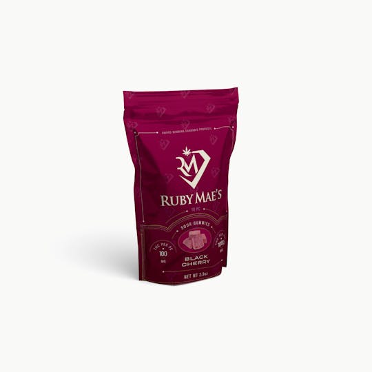 Ruby Mae's - Sour Gummies | Black Cherry | 1000mg - 1