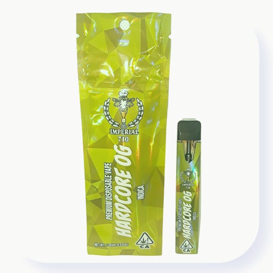 Imperial Extracts - HARDCORE OG1.0 g (Indica) PREMIUM DISPOSABLE VAPE - 1
