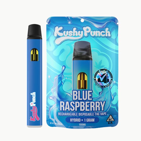 Kushy Punch - 1G Kushy Punch Vape - Blue Raspberry - 1