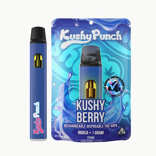 Kushy Punch - 1G Kushy Punch Vape - Kushy Berry - 1