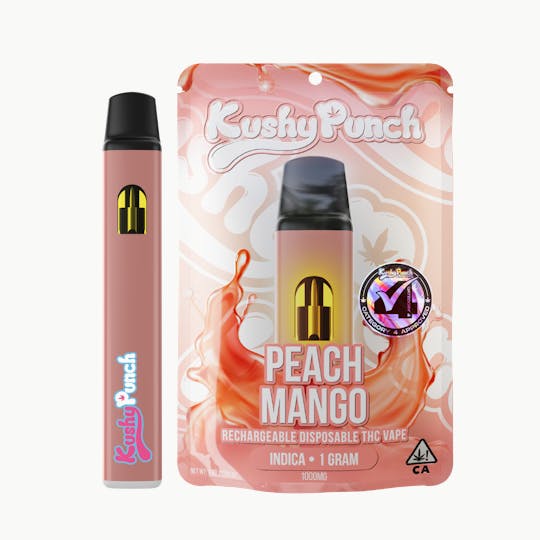 Kushy Punch - 1G Kushy Punch Vape - Peach Mango - 1