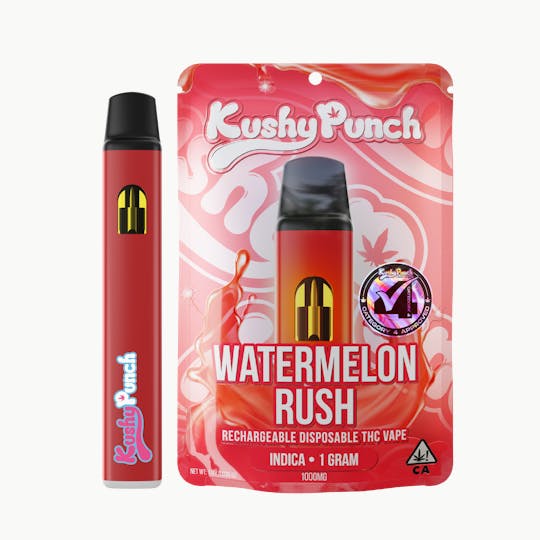 Kushy Punch - 1G Kushy Punch Vape - Watermelon Rush - 1