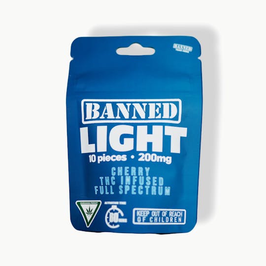 Banned Edible Co - CHERRY LIGHT Gummy Clusters 200MG | 10 PACK - 1