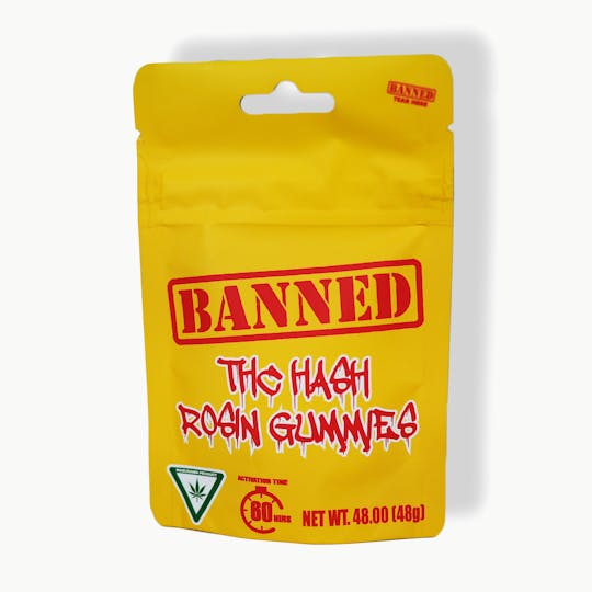 Banned Edible Co - BANNED Hash Rosin Gummy Clusters 100MG | 5/20MG PCS - 1