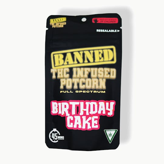 Banned Edible Co - BIRTHDAY CAKE POTCORN | 100MG - 1