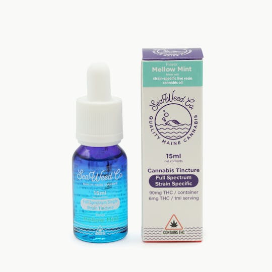 SeaWeed Co. - SWC - Golden Chocolate strain - Mellow Mint LR Tincture 90mg - 1