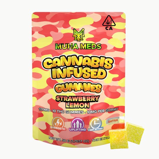 Muha Meds - Strawberry Lemon Cannabis Infused Gummies - 1