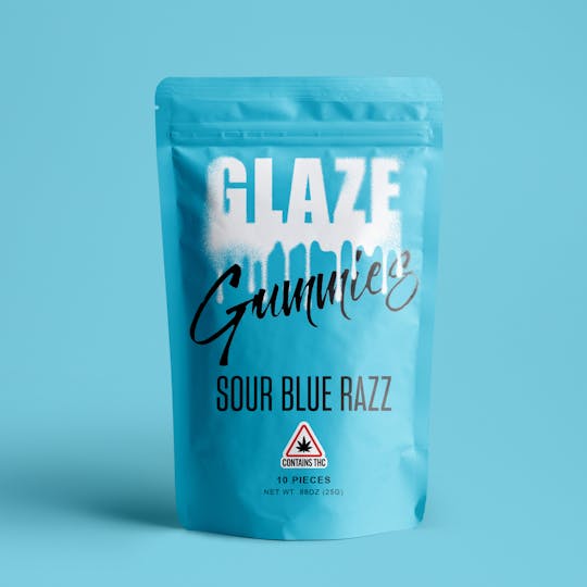 Glaze - Glaze | Sour Blue Razz Gummies | 100mg - 1