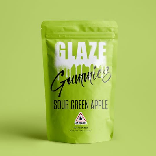 Glaze - Glaze | Sour Green Apple Gummies | 100mg - 1